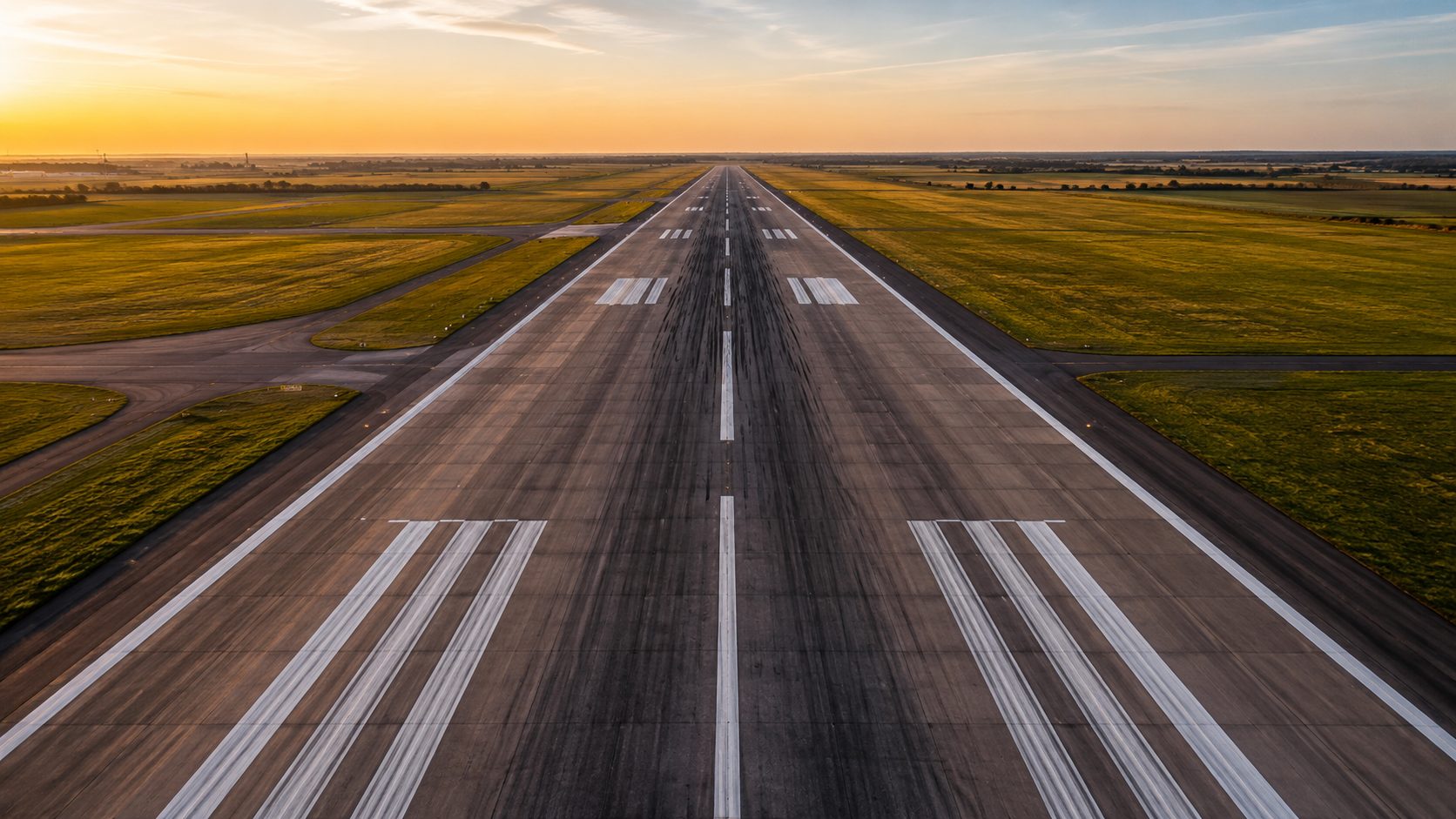 LondonX runway at dawn