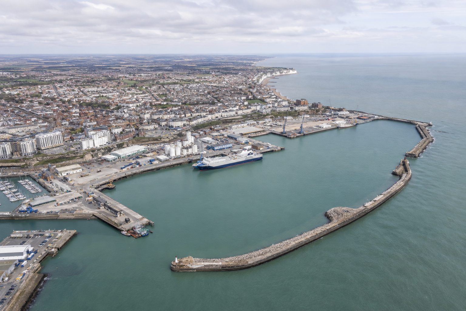 Port of Ramsgate from altitude